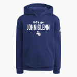 John Glenn Bobcats adidas Youth Fleece Pullover Hood Front Thumbnail