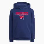 Waterbury Patriots <span class="pdp-name-mascot">Waterbury Patriots Football</span> adidas Youth Fleece Pullover Hood Front Thumbnail