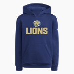 GRACE PREP ACADEMY LIONS <span class="pdp-name-mascot">GRACE LIONS</span> adidas Youth Fleece Pullover Hood Front Thumbnail