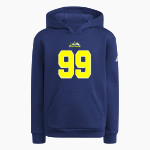 Mahone Mustangs adidas Youth Fleece Pullover Hood Front Thumbnail