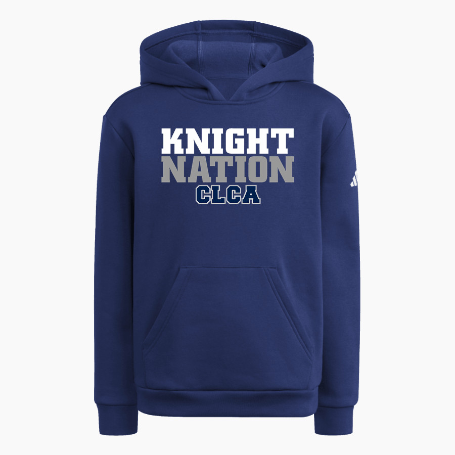 Crown of Life Knights <span class="pdp-name-mascot">Crown of Life Christian Academy Knights</span> adidas Youth Fleece Pullover Hood