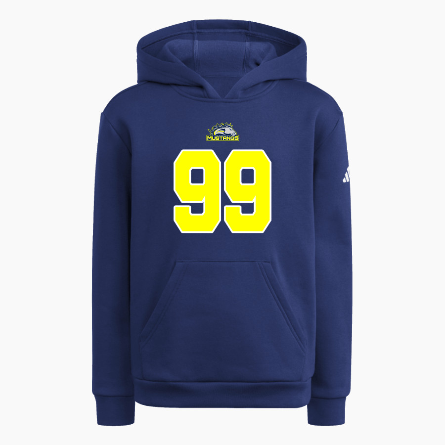 Mahone Mustangs adidas Youth Fleece Pullover Hood