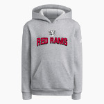 Jamesville DeWitt Red Rams adidas Youth Fleece Pullover Hood Front Thumbnail