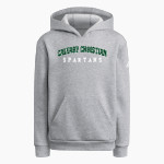 Calvary Christian Spartans <span class="pdp-name-mascot">Calvary Christian Spartans</span> adidas Youth Fleece Pullover Hood Front Thumbnail