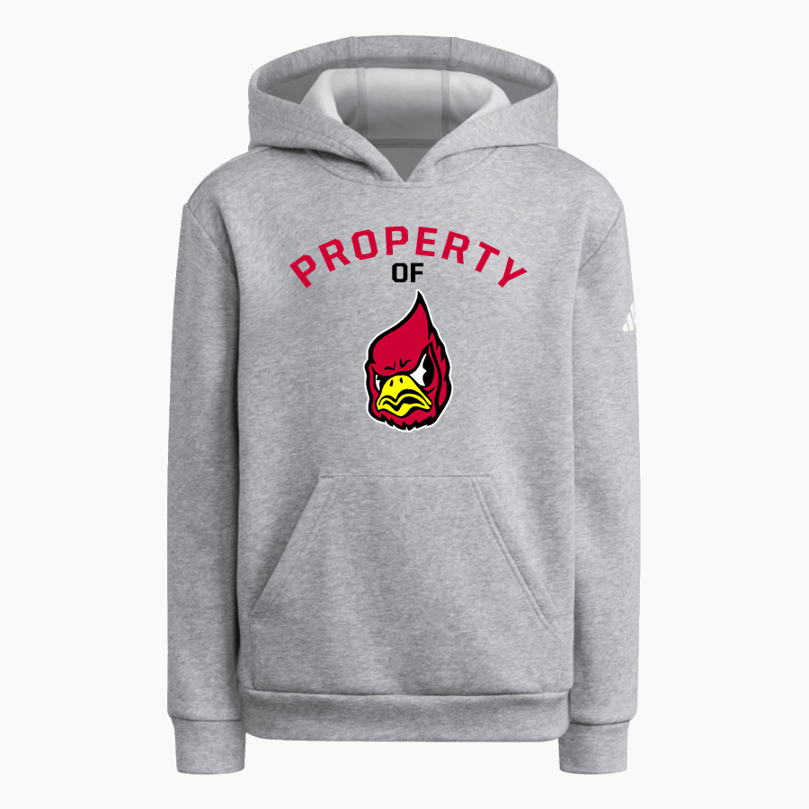Waitsburg Cardinals adidas Youth Fleece Pullover Hood