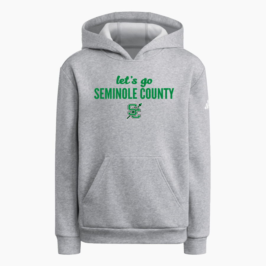 SEMINOLE COUNTY HIGH SCHOOL INDIANS adidas Youth Fleece Pullover Hood