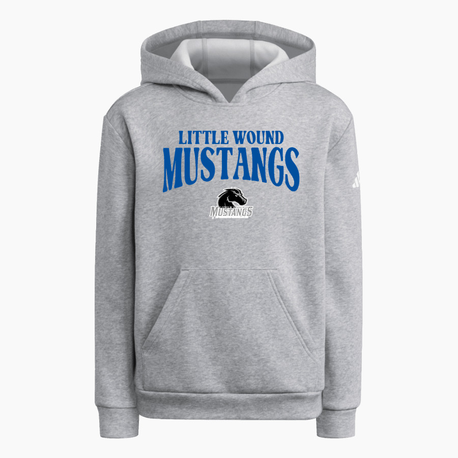LITTLE WOUND HIGH SCHOOL MUSTANGS <span class="pdp-name-mascot">LITTLE WOUND MUSTANGS</span> adidas Youth Fleece Pullover Hood