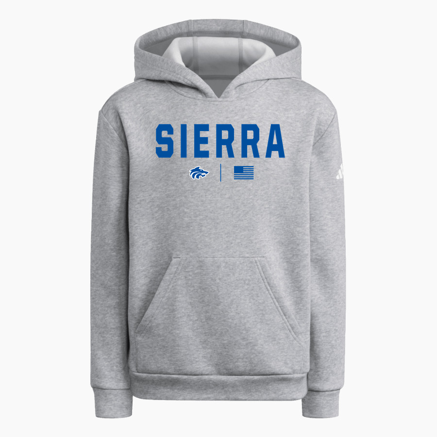 SIERRA HIGH SCHOOL TIMBERWOLVES <span class="pdp-name-mascot">SIERRA TIMBERWOLVES</span> adidas Youth Fleece Pullover Hood