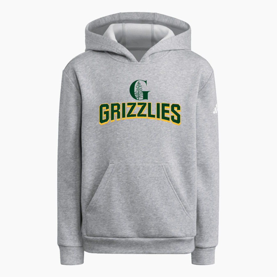 Green Acres Grizzlies <span class="pdp-name-mascot">Green Acres School Grizzlies</span> adidas Youth Fleece Pullover Hood