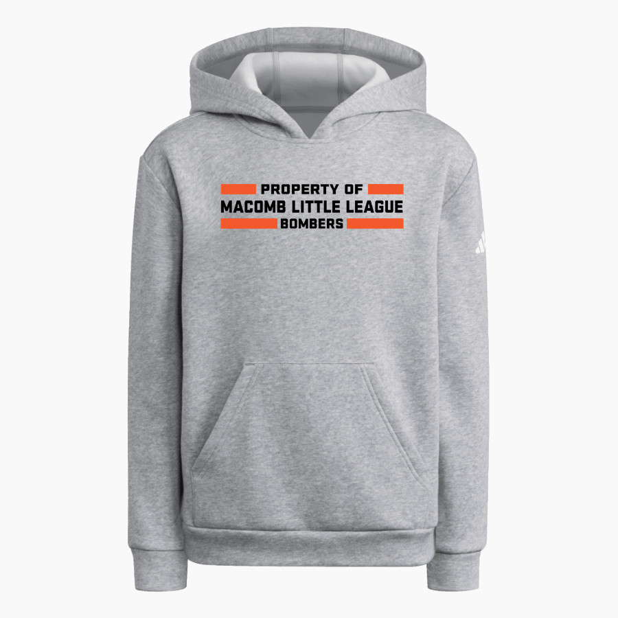 Macomb Little League Bombers <span class="pdp-name-mascot">Macomb Little League Bombers</span> adidas Youth Fleece Pullover Hood