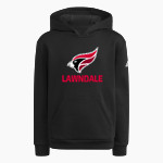 LAWNDALE HIGH SCHOOL CARDINALS <span class="pdp-name-mascot">LAWNDALE CARDINALS</span> adidas Youth Fleece Pullover Hood Front Thumbnail