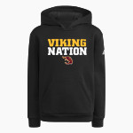 EDISON HIGH SCHOOL VIKINGS adidas Youth Fleece Pullover Hood Front Thumbnail