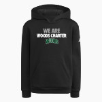Woods Charter Wolves adidas Youth Fleece Pullover Hood Front Thumbnail