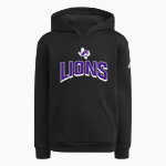 Johnson County Lions <span class="pdp-name-mascot">JOHNSON COUNTY SPORTS ASSOCIATION Lions</span> adidas Youth Fleece Pullover Hood Front Thumbnail