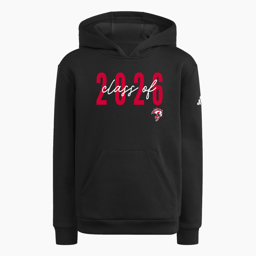 MOT Charter Mustangs adidas Youth Fleece Pullover Hood