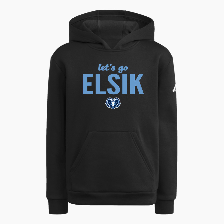 ELSIK NINTH GRADE CENTER RAMS <span class="pdp-name-mascot">ELSIK RAMS</span> adidas Youth Fleece Pullover Hood