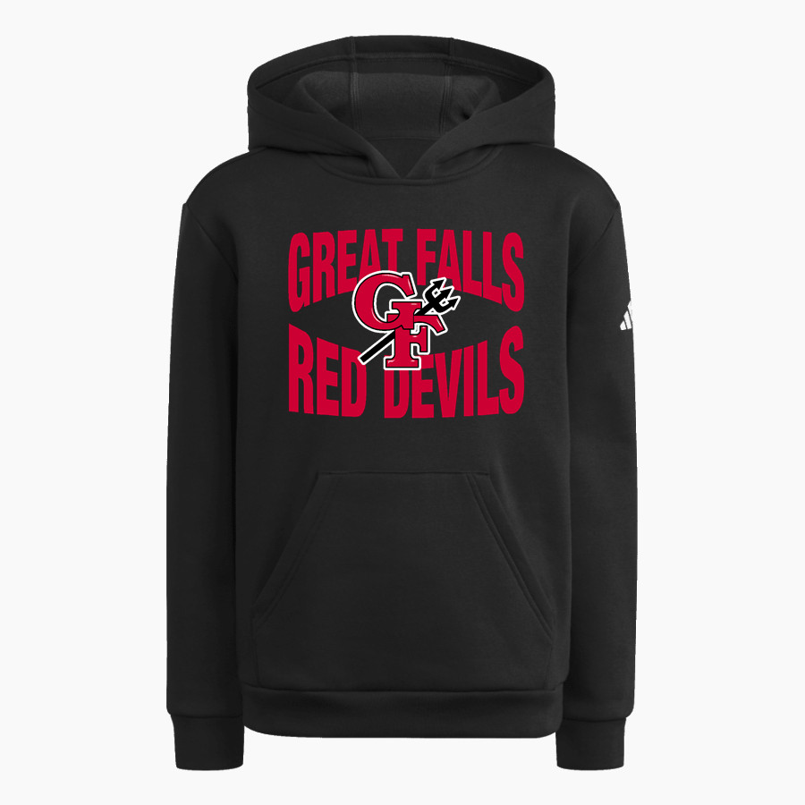 GREAT FALLS HIGH SCHOOL RED DEVILS <span class="pdp-name-mascot">GREAT FALLS RED DEVILS</span> adidas Youth Fleece Pullover Hood