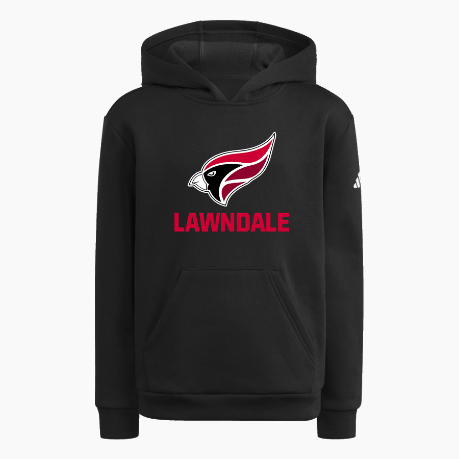 LAWNDALE HIGH SCHOOL CARDINALS <span class="pdp-name-mascot">LAWNDALE CARDINALS</span> adidas Youth Fleece Pullover Hood