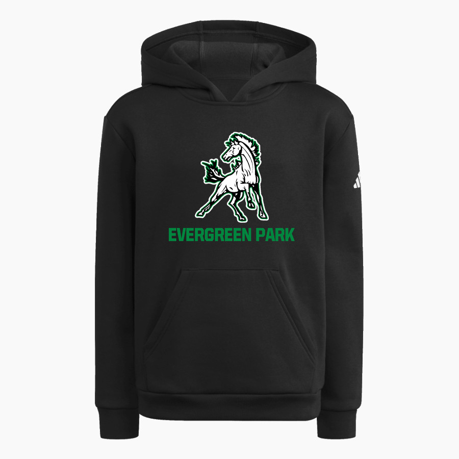 EVERGREEN PARK HIGH SCHOOL MUSTANGS <span class="pdp-name-mascot">EVERGREEN PARK MUSTANGS</span> adidas Youth Fleece Pullover Hood