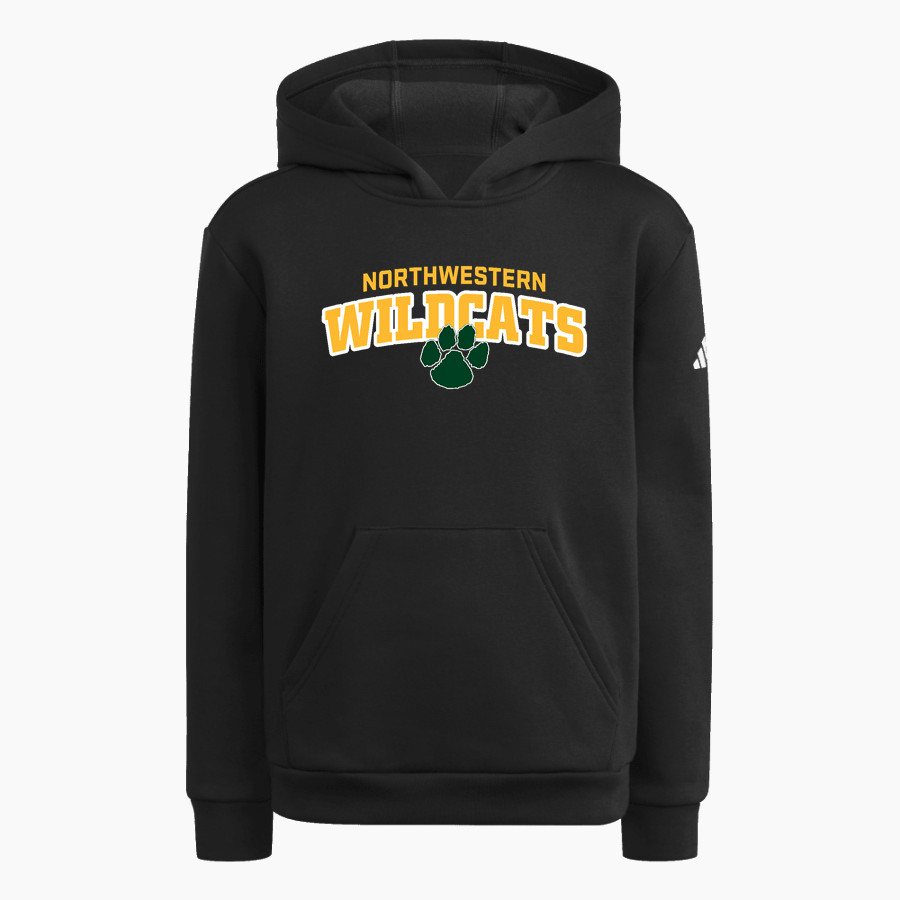 Northwestern Wildcats <span class="pdp-name-mascot">Northwestern High School Wildcats</span> adidas Youth Fleece Pullover Hood