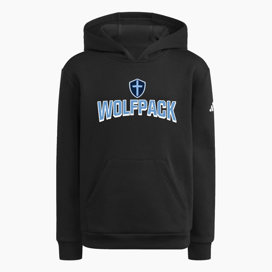Kingdom Prep Wolfpack <span class="pdp-name-mascot">Kingdom Prep Wolfpack</span> adidas Youth Fleece Pullover Hood
