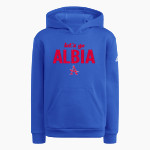 ALBIA HIGH SCHOOL BLUE DEMONS <span class="pdp-name-mascot">ALBIA BLUE DEMONS</span> adidas Youth Fleece Pullover Hood Front Thumbnail
