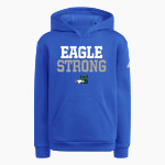Zionsville High School Eagles Online Store <span class="pdp-name-mascot">Zionsville Eagles</span> adidas Youth Fleece Pullover Hood Front Thumbnail