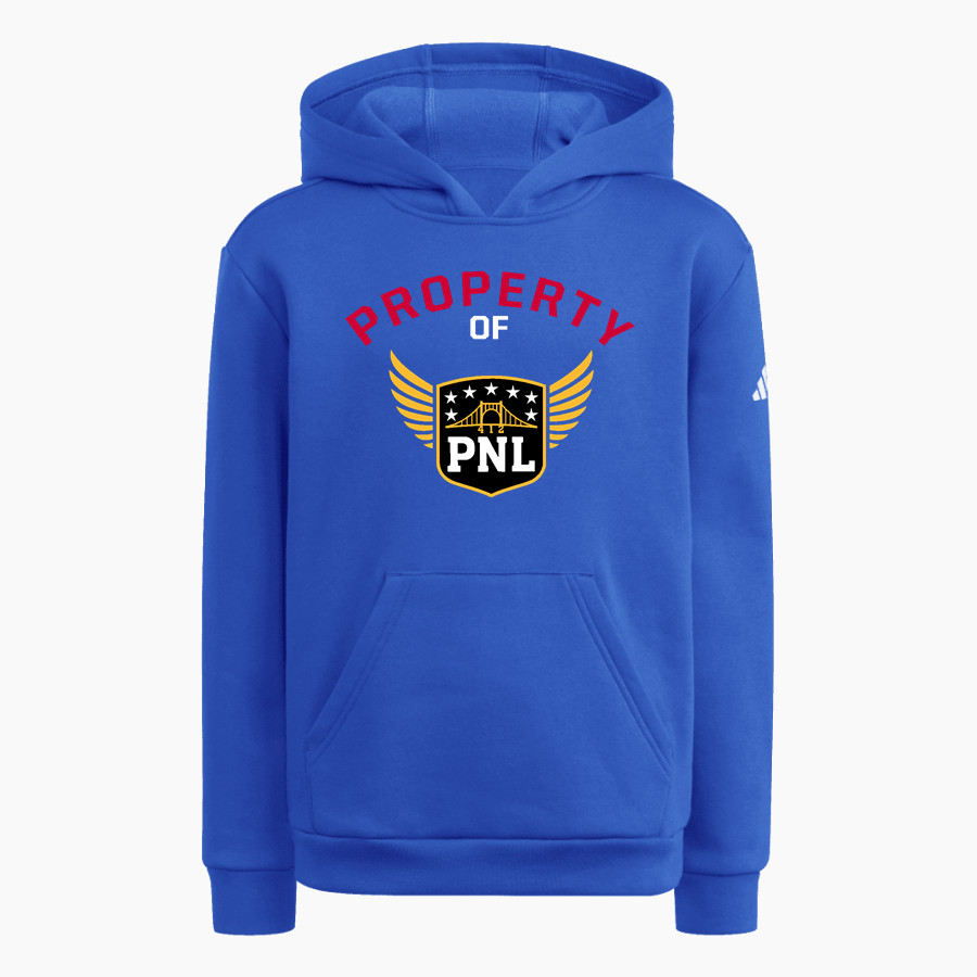 PITTSBURGH NATIONAL LEAGUE PITTSBURGH NATIONAL <span class="pdp-name-mascot">PITTSBURGH NATIONAL LEAGUE</span> adidas Youth Fleece Pullover Hood