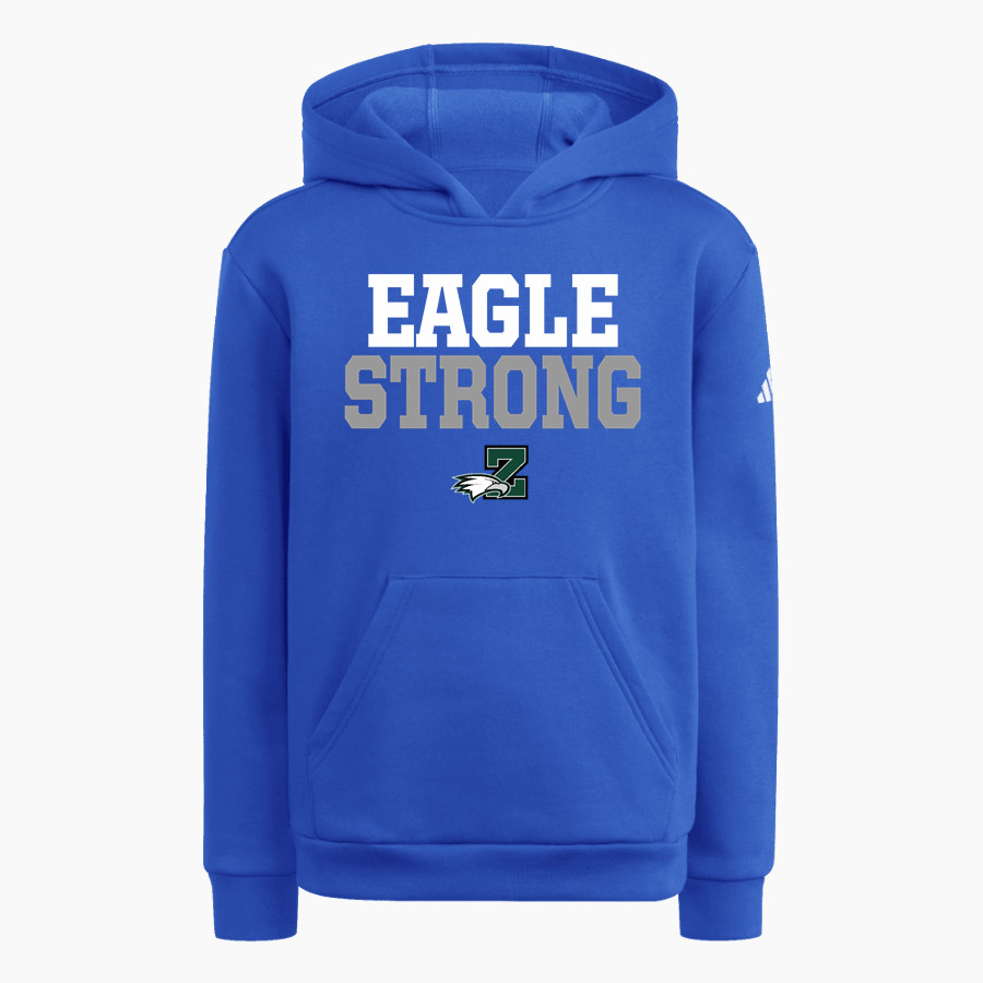 Zionsville High School Eagles Online Store <span class="pdp-name-mascot">Zionsville Eagles</span> adidas Youth Fleece Pullover Hood