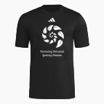 Princeton Montessori School <span class="pdp-name-mascot">Princeton Montessori Deer</span> adidas Men's Short Sleeve Pregame Tee Front Thumbnail