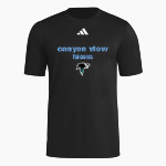 Canyon View Falcons adidas Men's Short Sleeve Pregame Tee Front Thumbnail