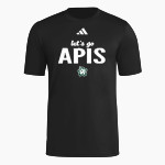 APIS Hawks <span class="pdp-name-mascot">Asia Pacific International GreenHawks</span> adidas Men's Short Sleeve Pregame Tee Front Thumbnail