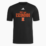 ESCONDIDO HIGH SCHOOL COUGARS <span class="pdp-name-mascot">ESCONDIDO COUGARS</span> adidas Men's Short Sleeve Pregame Tee Front Thumbnail