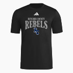RITCHIE COUNTY HIGH SCHOOL REBELS adidas Men's Short Sleeve Pregame Tee Front Thumbnail
