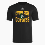 Cypress Creek Coyotes adidas Men's Short Sleeve Pregame Tee Front Thumbnail