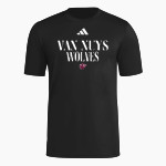 VAN NUYS HIGH SCHOOL WOLVES <span class="pdp-name-mascot">VAN NUYS WOLVES</span> adidas Men's Short Sleeve Pregame Tee Front Thumbnail