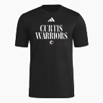 Curtis Warriors <span class="pdp-name-mascot">Curtis Warriors</span> adidas Men's Short Sleeve Pregame Tee Front Thumbnail