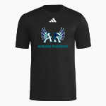 AUBURN RIVERSIDE HIGH SCHOOL RAVENS <span class="pdp-name-mascot">AUBURN RIVERSIDE RAVENS</span> adidas Men's Short Sleeve Pregame Tee Front Thumbnail
