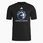 CORNER CANYON HIGH SCHOOL CHARGERS <span class="pdp-name-mascot">CORNER CANYON CHARGERS</span> adidas Men's Short Sleeve Pregame Tee Front Thumbnail