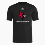 Central Decatur Cardinals adidas Men's Short Sleeve Pregame Tee Front Thumbnail