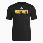 WALKER VALLEY HIGH SCHOOL MUSTANGS adidas Men's Short Sleeve Pregame Tee Front Thumbnail