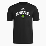 S.W.A.T. Educational Academy adidas Men's Short Sleeve Pregame Tee Front Thumbnail