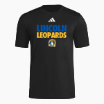 Lincoln Leopards adidas Men's Short Sleeve Pregame Tee Front Thumbnail