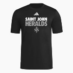 SAINT JOHN HERALDS <span class="pdp-name-mascot">SAINT JOHN HERALDS</span> adidas Men's Short Sleeve Pregame Tee Front Thumbnail