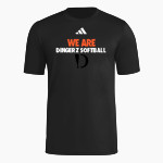Dingerz Softball Dingerz <span class="pdp-name-mascot">Dingerz Softball Dingerz</span> adidas Men's Short Sleeve Pregame Tee Front Thumbnail