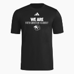 FAITH CHRISTIAN ACADEMY LIONS <span class="pdp-name-mascot">FAITH LIONS</span> adidas Men's Short Sleeve Pregame Tee Front Thumbnail