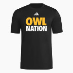Highlands Owls adidas Men's Short Sleeve Pregame Tee Front Thumbnail