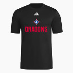 Jefferson Dragons <span class="pdp-name-mascot">Jefferson Dragons</span> adidas Men's Short Sleeve Pregame Tee Front Thumbnail