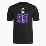 BEMENT MIDDLE SCHOOL BULLDOGS adidas Men's Short Sleeve Pregame Tee Front Thumbnail