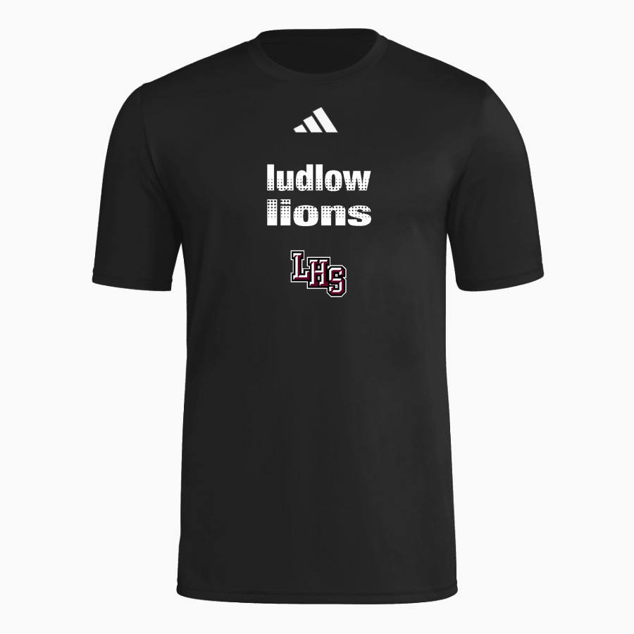 Ludlow Lions <span class="pdp-name-mascot">Lions</span> adidas Men's Short Sleeve Pregame Tee